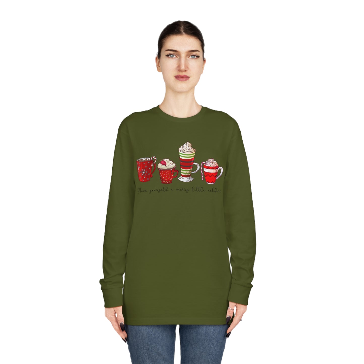 Have Yourself A Merry Little Coffee Christmas Long Sleeve T-shirt