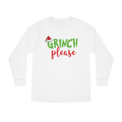 Grinch Please Christmas Long Sleeve T-Shirt