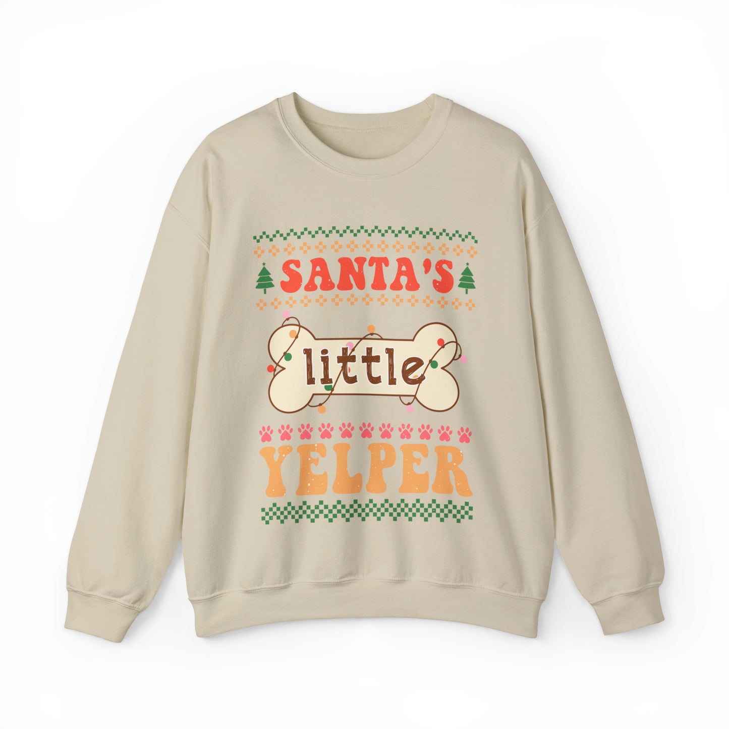 Santa's Little Yelper Christmas Ugly Sweater Sweatshirt