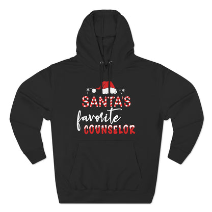 Santa's Favorite Counselor Christmas Pullover Hoodie