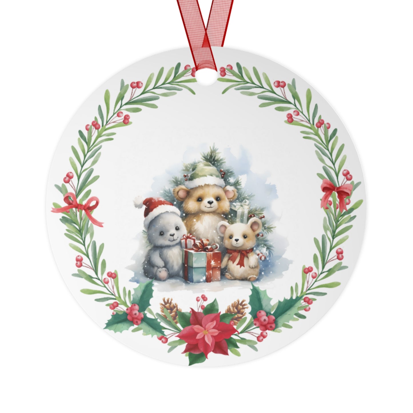 3 Teddy Bears Ornament