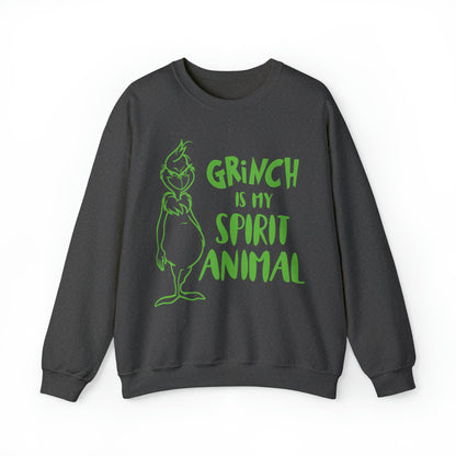 Grinch is My Spirit Animal Christmas Sweatshirt