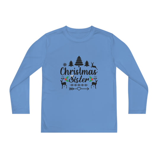 Christmas Sister Family Christmas Youth Long Sleeve Tee