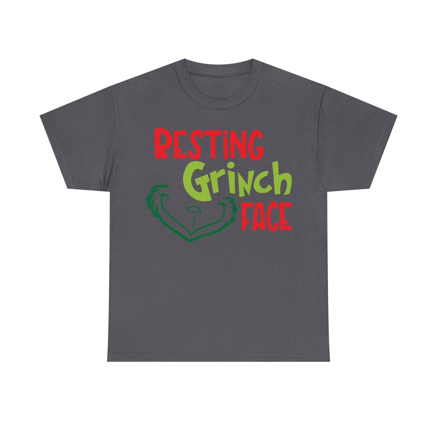 Resting Grinch Face Christmas Short Sleeve Tee