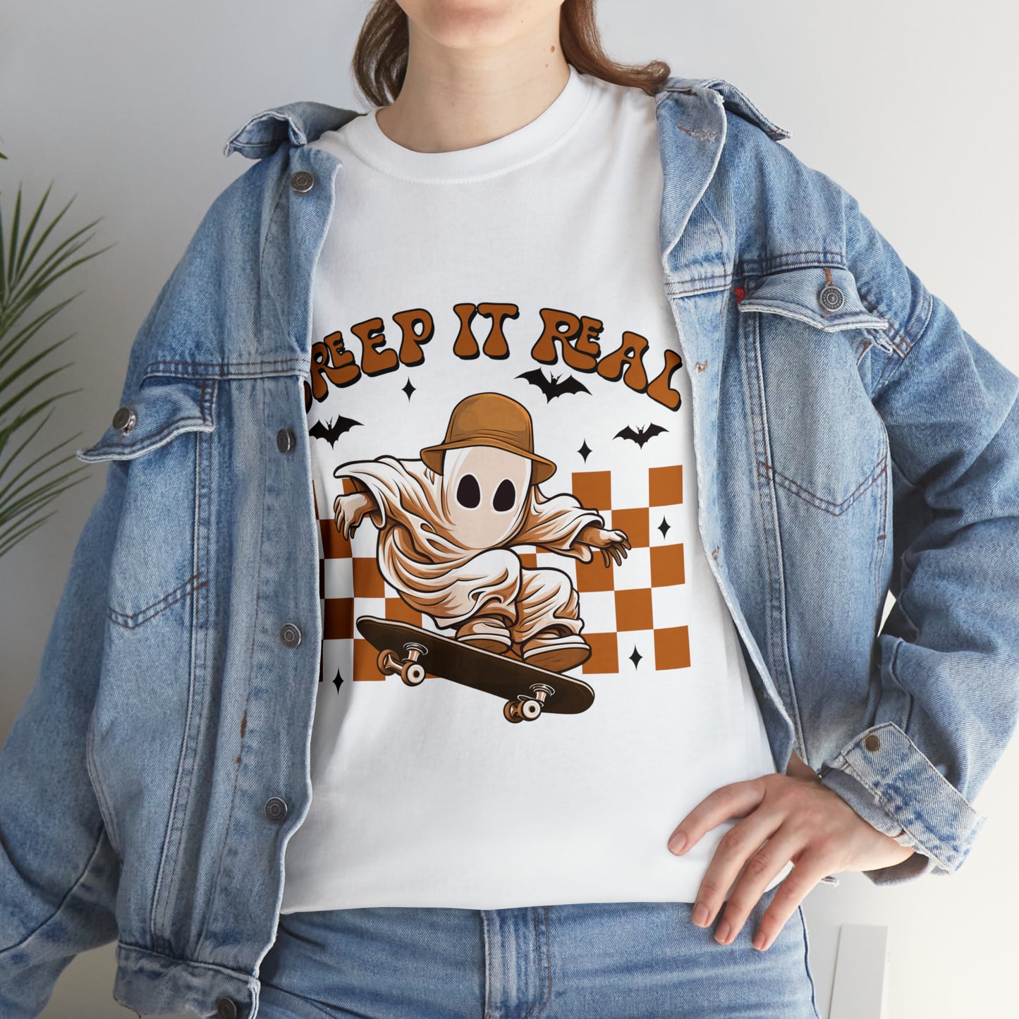 Creep It Real Ghost Halloween Short Sleeve Tee