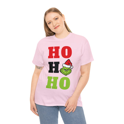 Grinch Ho Ho Ho Christmas Short Sleeve Tee