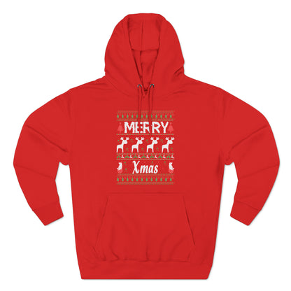 Merry Xmas Raindeers Christmas Ugly Sweater Pullover Hoodie