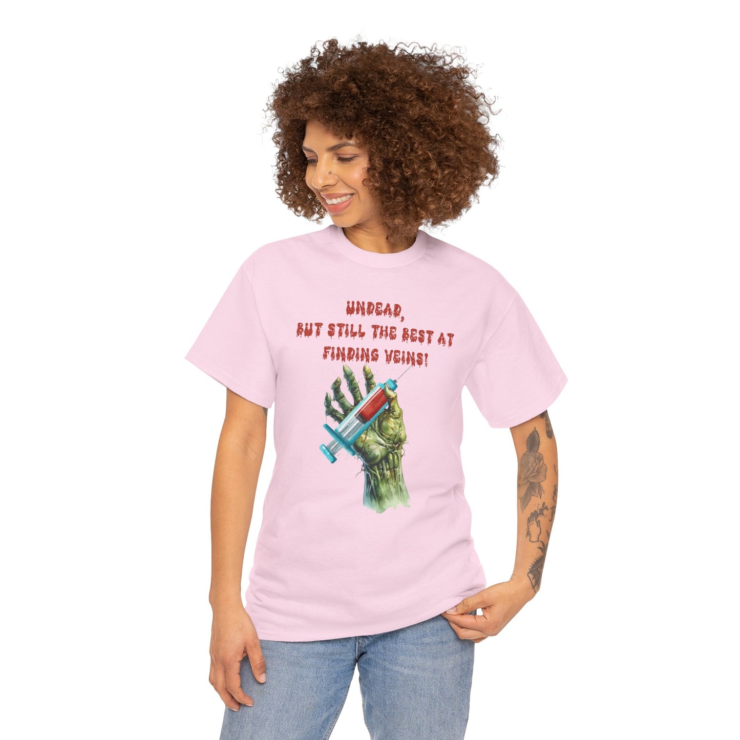 Phlebotomist Halloween Zombie Undead, But Still the Best at Finding Veins T-Shirt