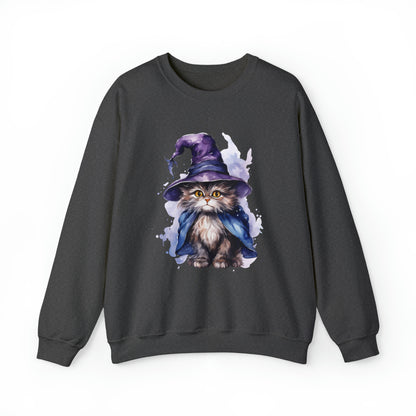 Witch Wizard Cat Halloween Sweatshirt