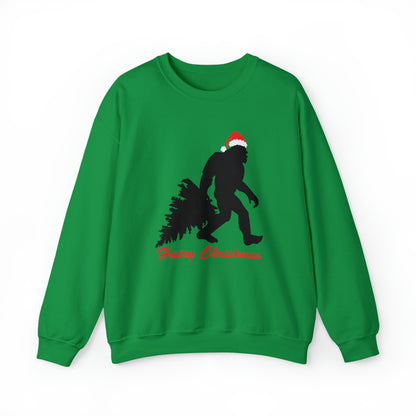 Sasquatch Big Foot Hairy Christmas Sweatshirt