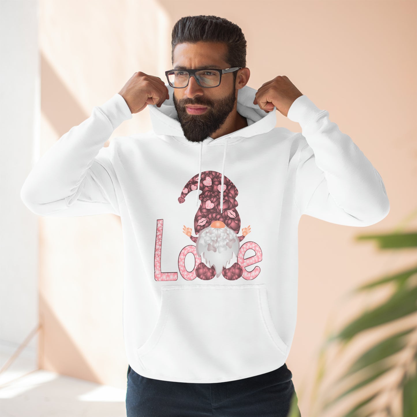 Love Gnome Valentine Pullover Hoodie