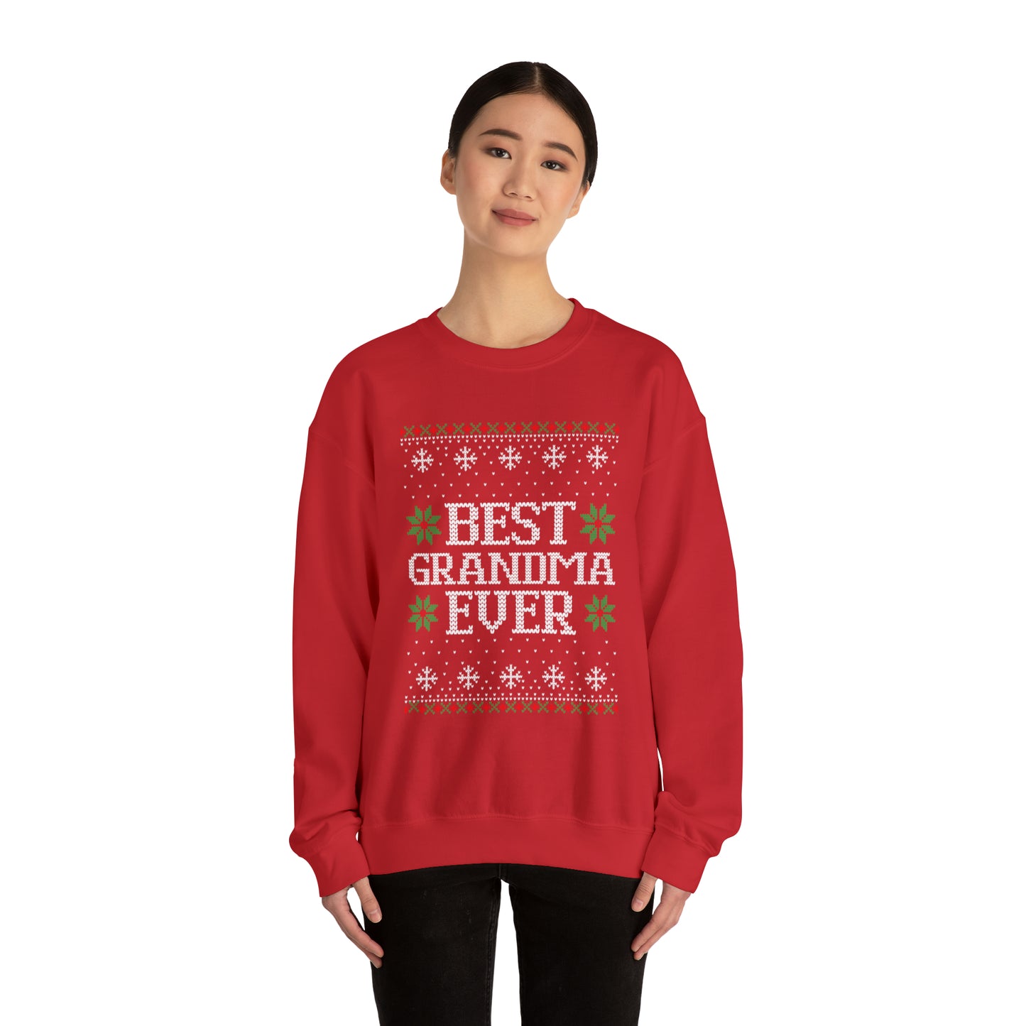 Best Grandma Ever Christmas Ugly Sweater Sweatshirt