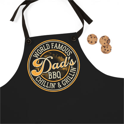 World Famous Dad's BBQ Grillin' & Chillin' Apron