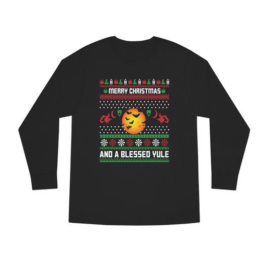 Merry Christmas and a Blessed Yule Christmas Ugly Sweater Long Sleeve T-shirt