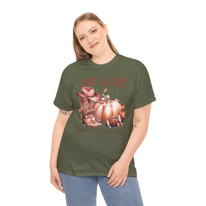 Country Just a Girl Who Loves Fall T-Shirt