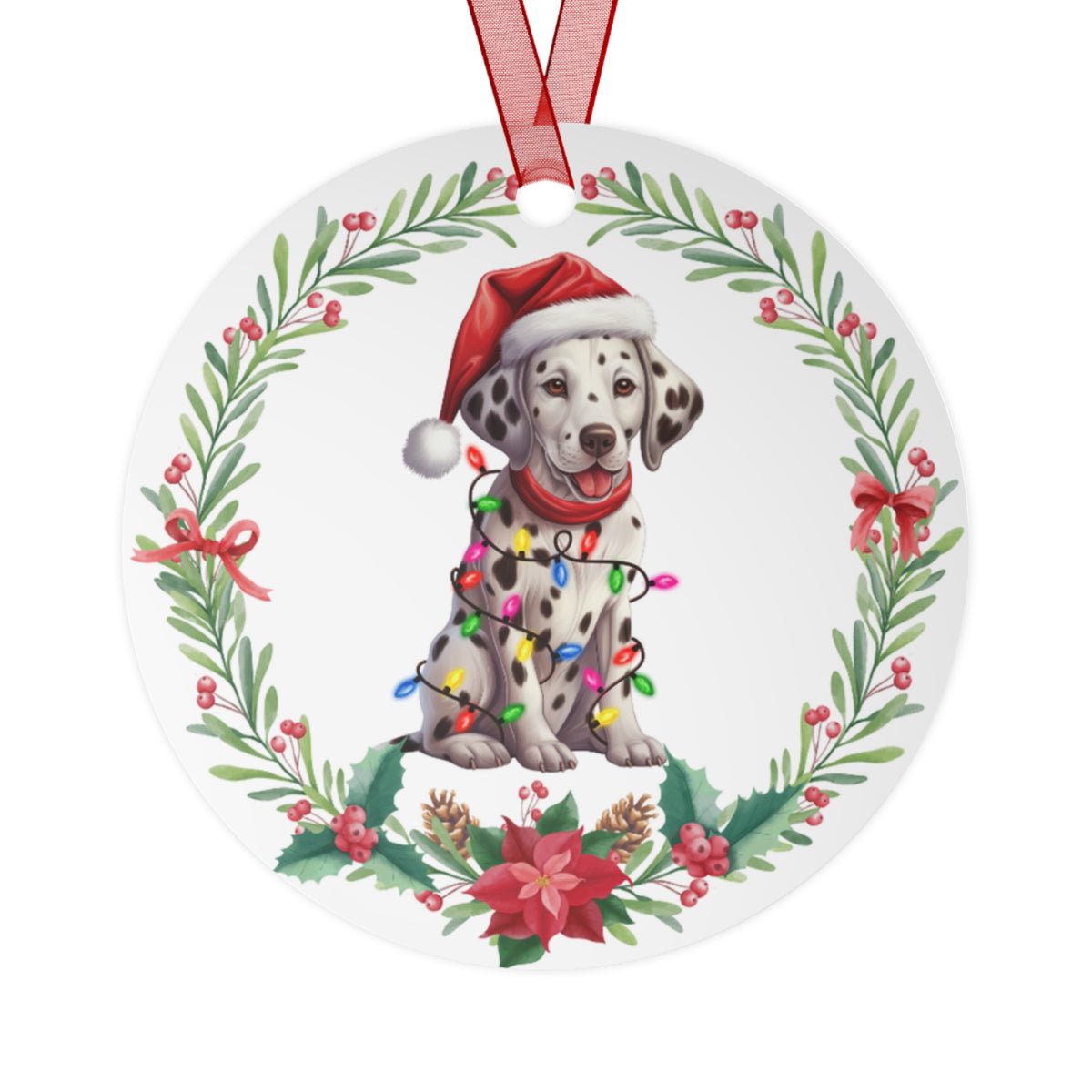 Dalmatian Dog in Lights Ornament