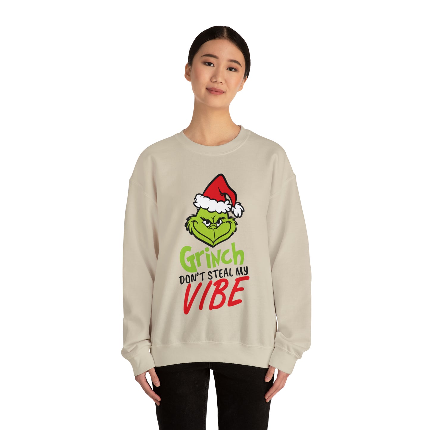 Grinch Don't Kill My Vibe Design 2 Christmas Sweatshirt