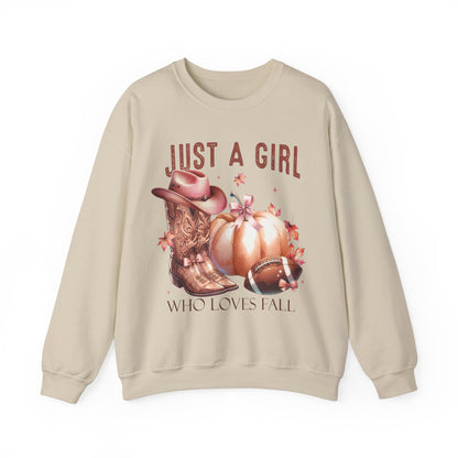 Just a Girl Who Loves Fall Country Sweatshirt