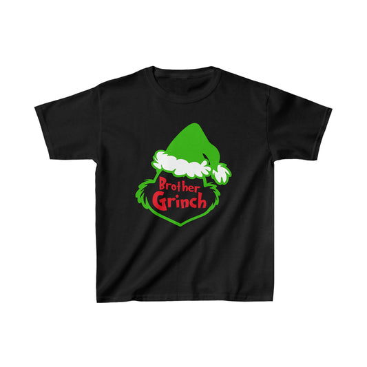 Brother Grinch Christmas Kids Heavy Cotton Tee