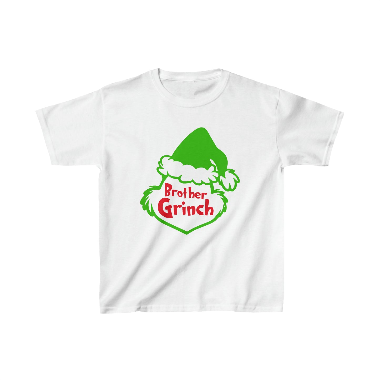 Brother Grinch Christmas Kids Heavy Cotton Tee