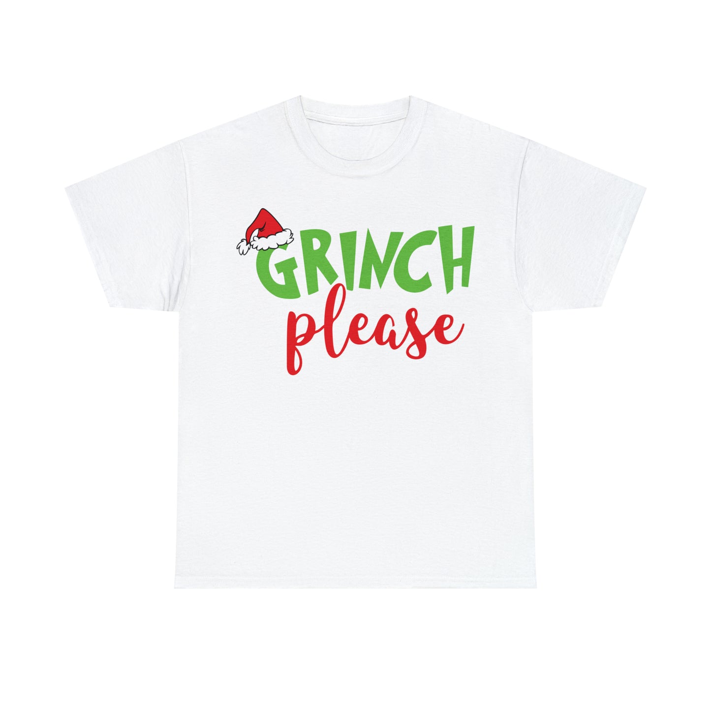 Grinch Please Christmas Short Sleeve Tee