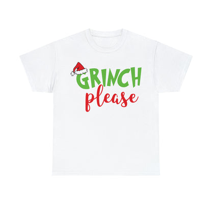 Grinch Please Christmas Short Sleeve Tee