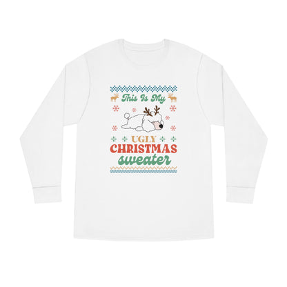 Miniature Poodle This is My Ugly Christmas Sweater Long Sleeve Tee
