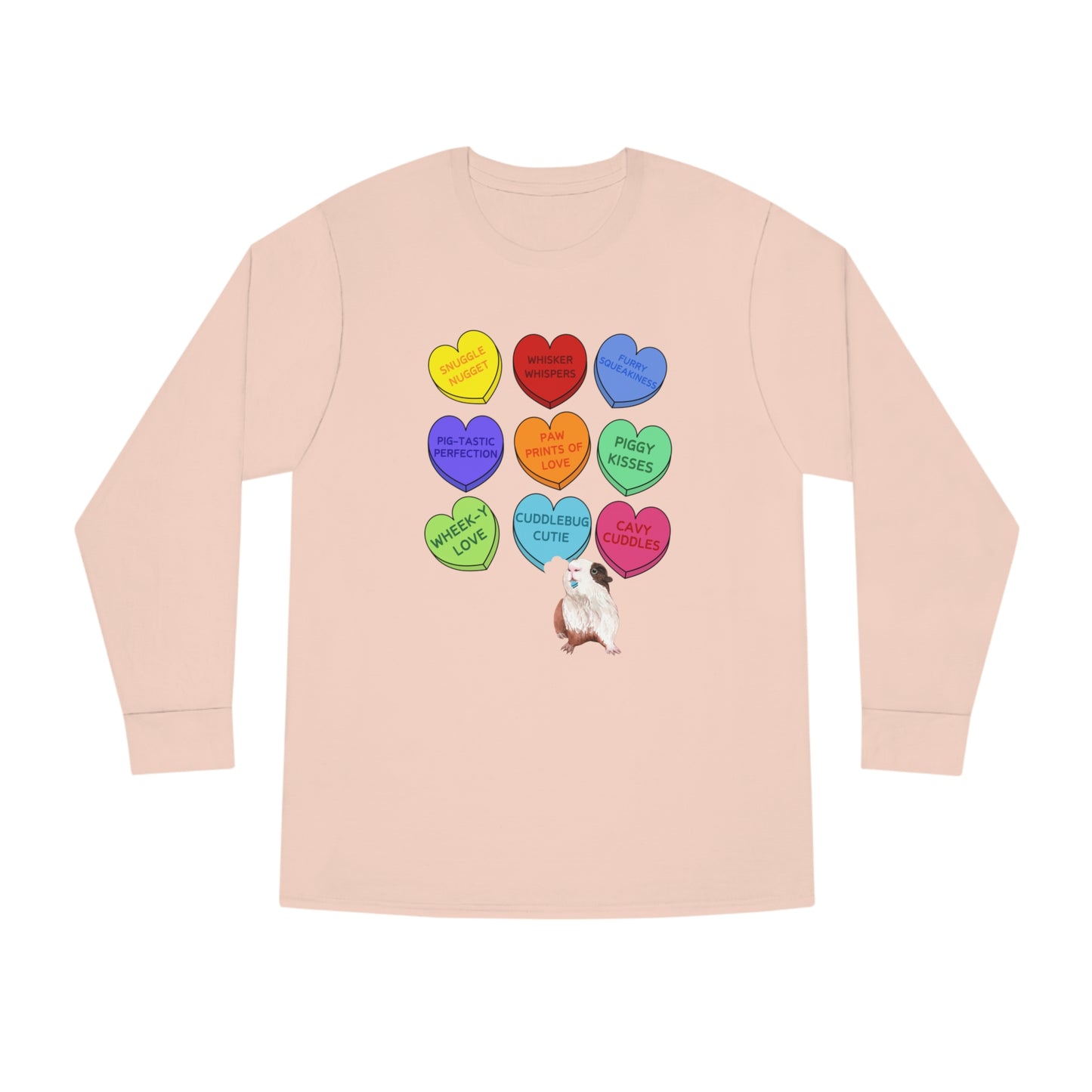 Guinea Pig Sweethearts Valentine Long Sleeve T-shirt