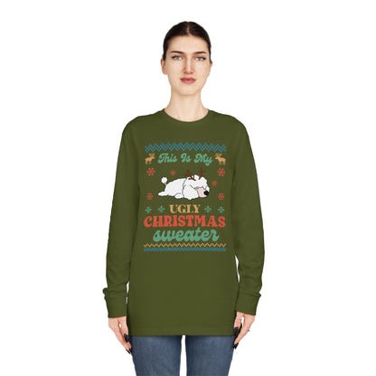 Miniature Poodle This is My Ugly Christmas Sweater Long Sleeve Tee