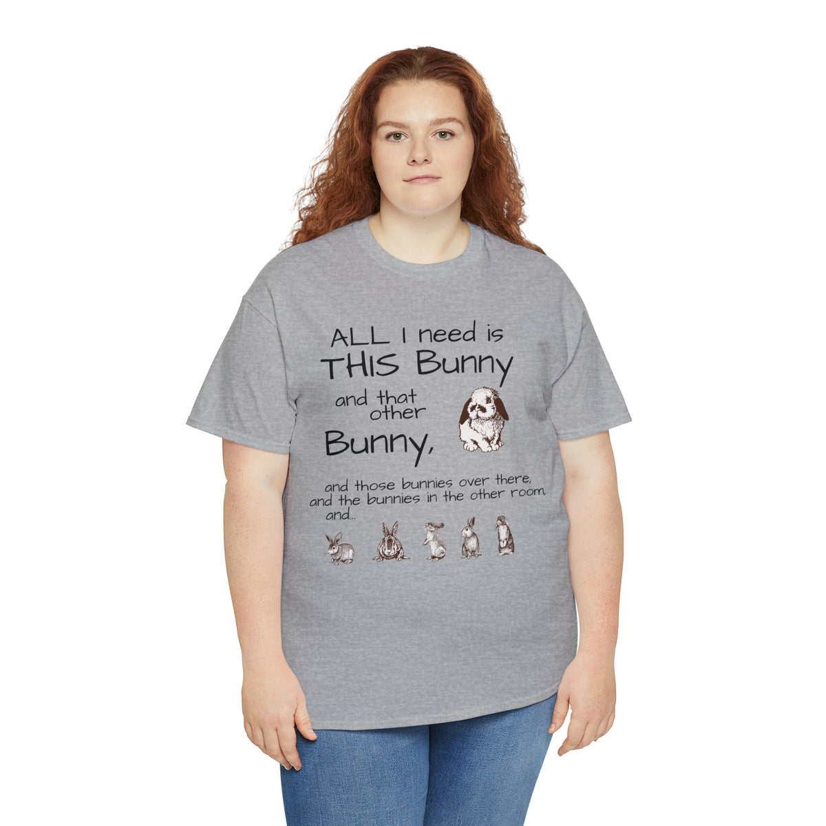 All The Bunnies Rabbit lover Unisex Heavy Cotton Tee