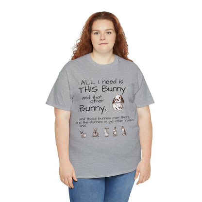 All The Bunnies Rabbit lover Unisex Heavy Cotton Tee