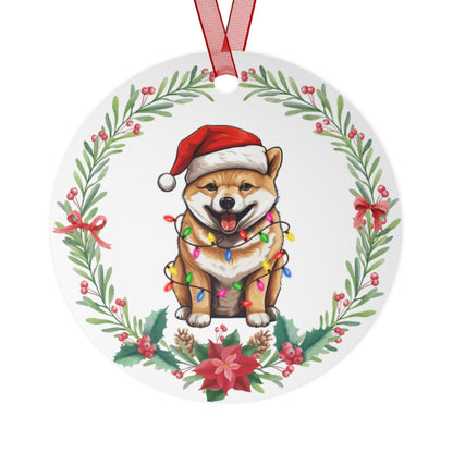 Shiba Inu Dog in Lights Ornament