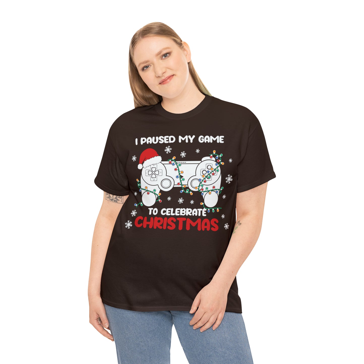 I Paused My Game To Celebrate Christmas Short Sleeve Tee