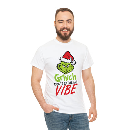 Grinch Don't Kill My Vibe Design 2 Christmas Short Sleeve Tee