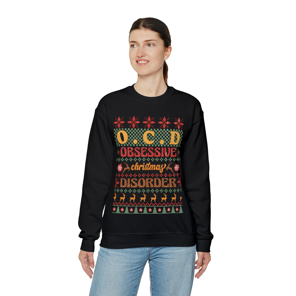 O.C.D. Obsessive Christmas Disorder Ugly Sweater Sweatshirt