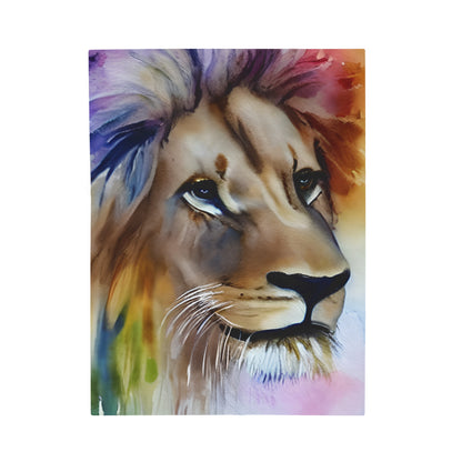 Lion Rainbow Head Blanket