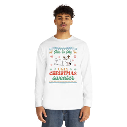 Miniature Poodle This is My Ugly Christmas Sweater Long Sleeve Tee