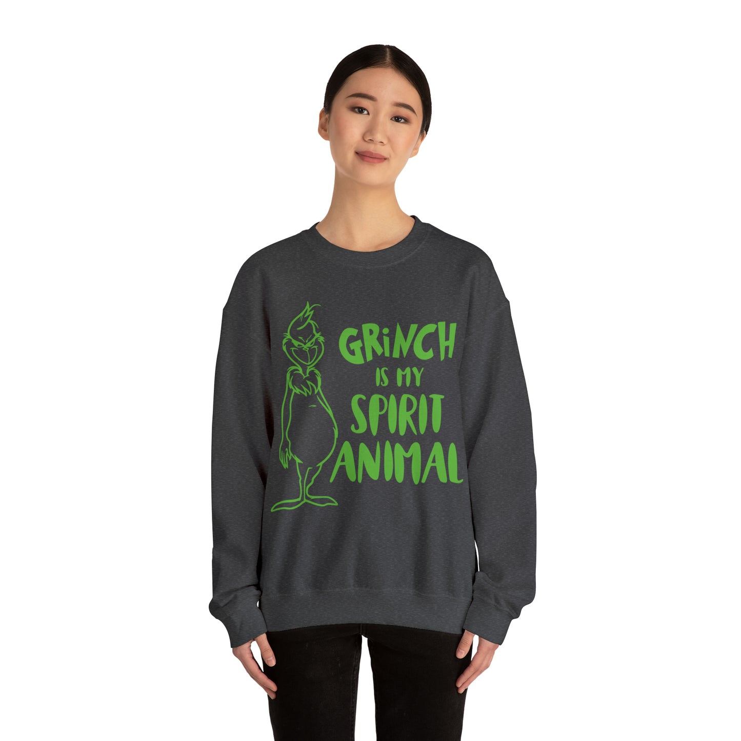 Grinch is My Spirit Animal Christmas Sweatshirt