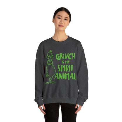 Grinch is My Spirit Animal Christmas Sweatshirt