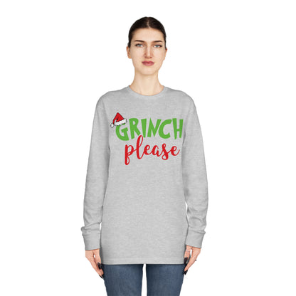 Grinch Please Christmas Long Sleeve T-Shirt