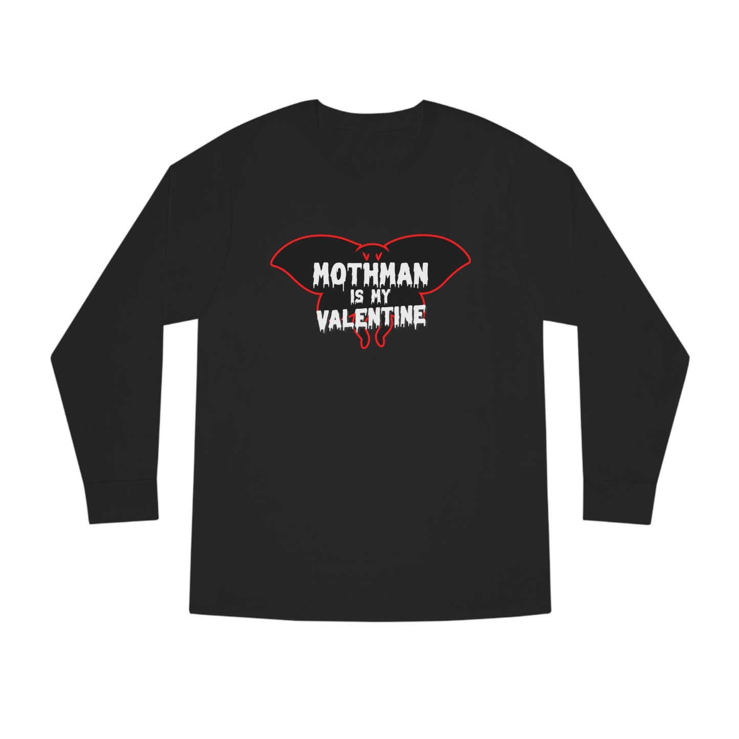 Mothman is My Valentine Long Sleeve T-shirt