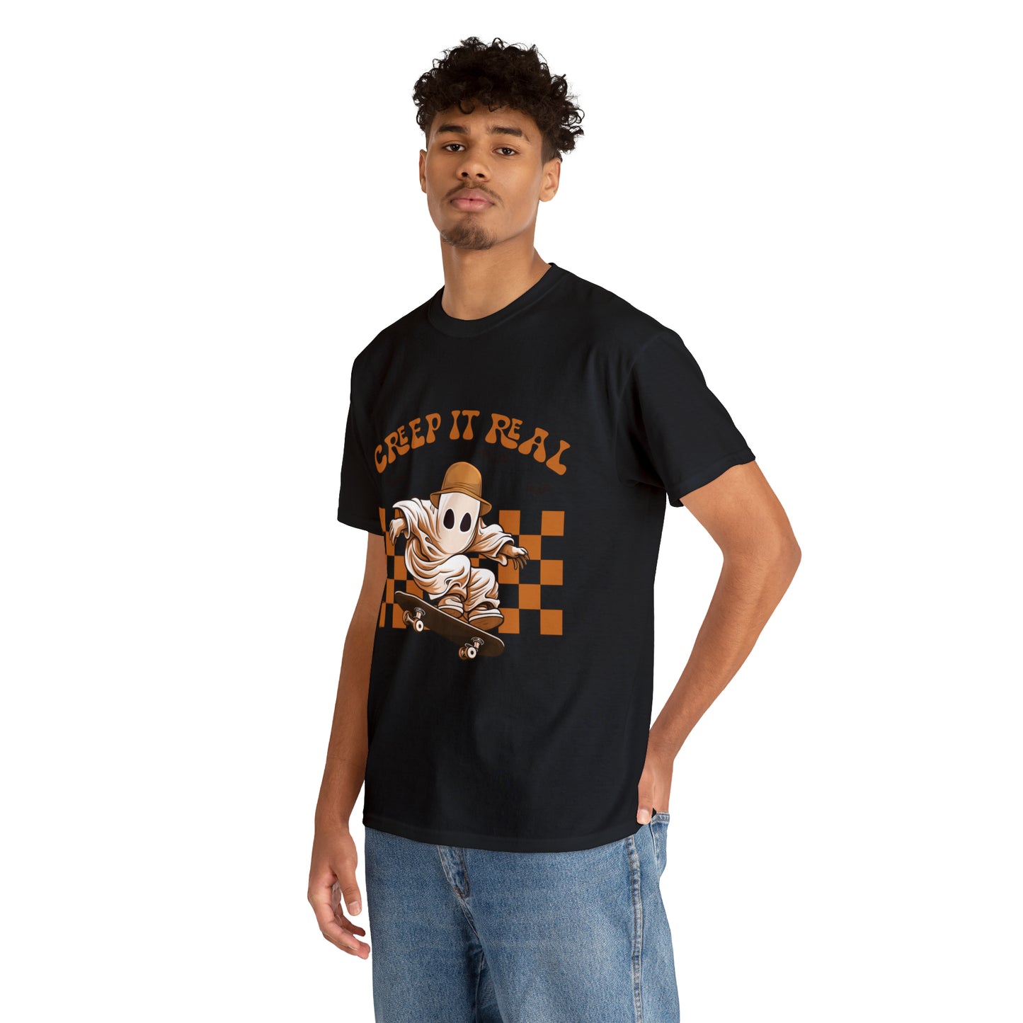 Creep It Real Ghost Halloween Short Sleeve Tee