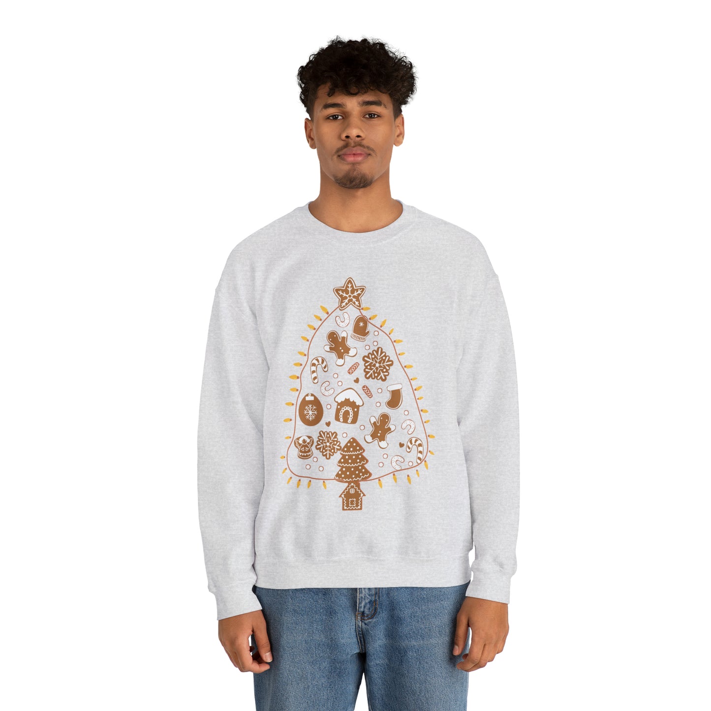 Gingerbread Cookie Christmas Tree Christmas Sweatshirt