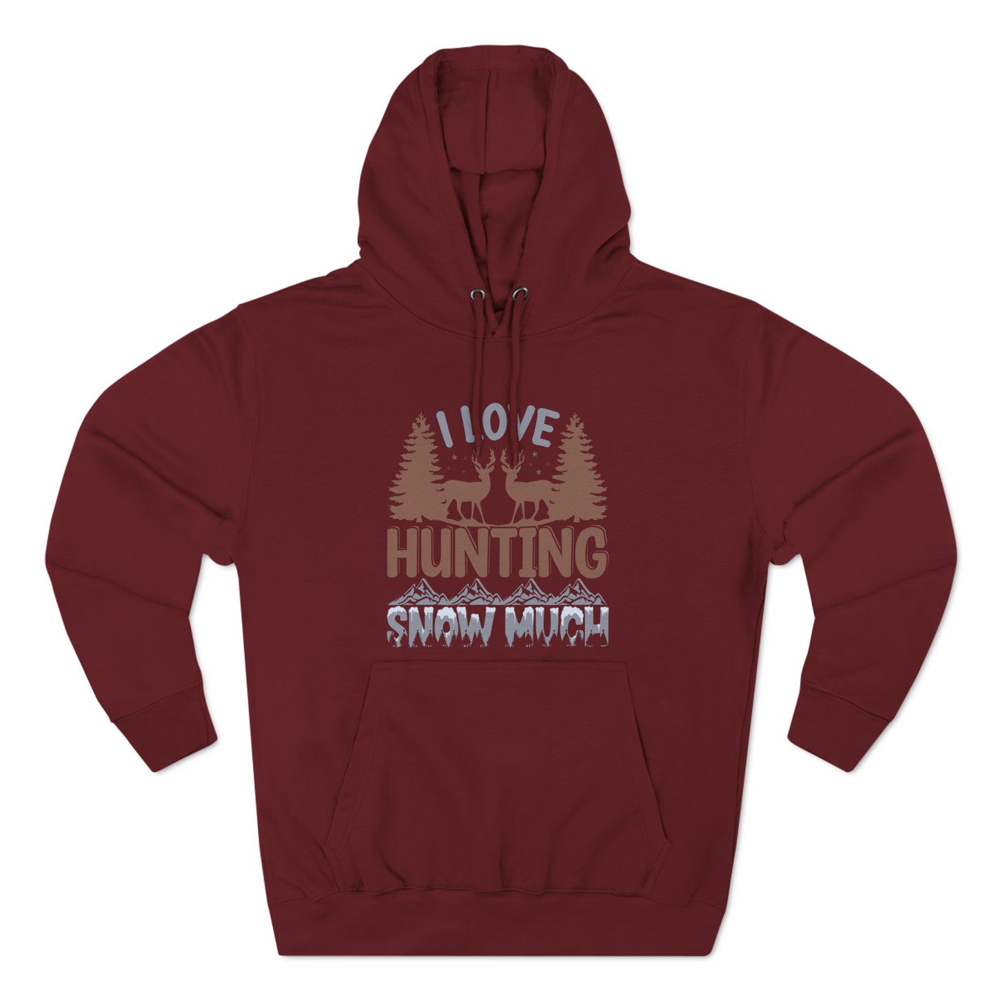 I Love Hunting Snow Much Christmas Ugly Sweater Pullover Hoodie