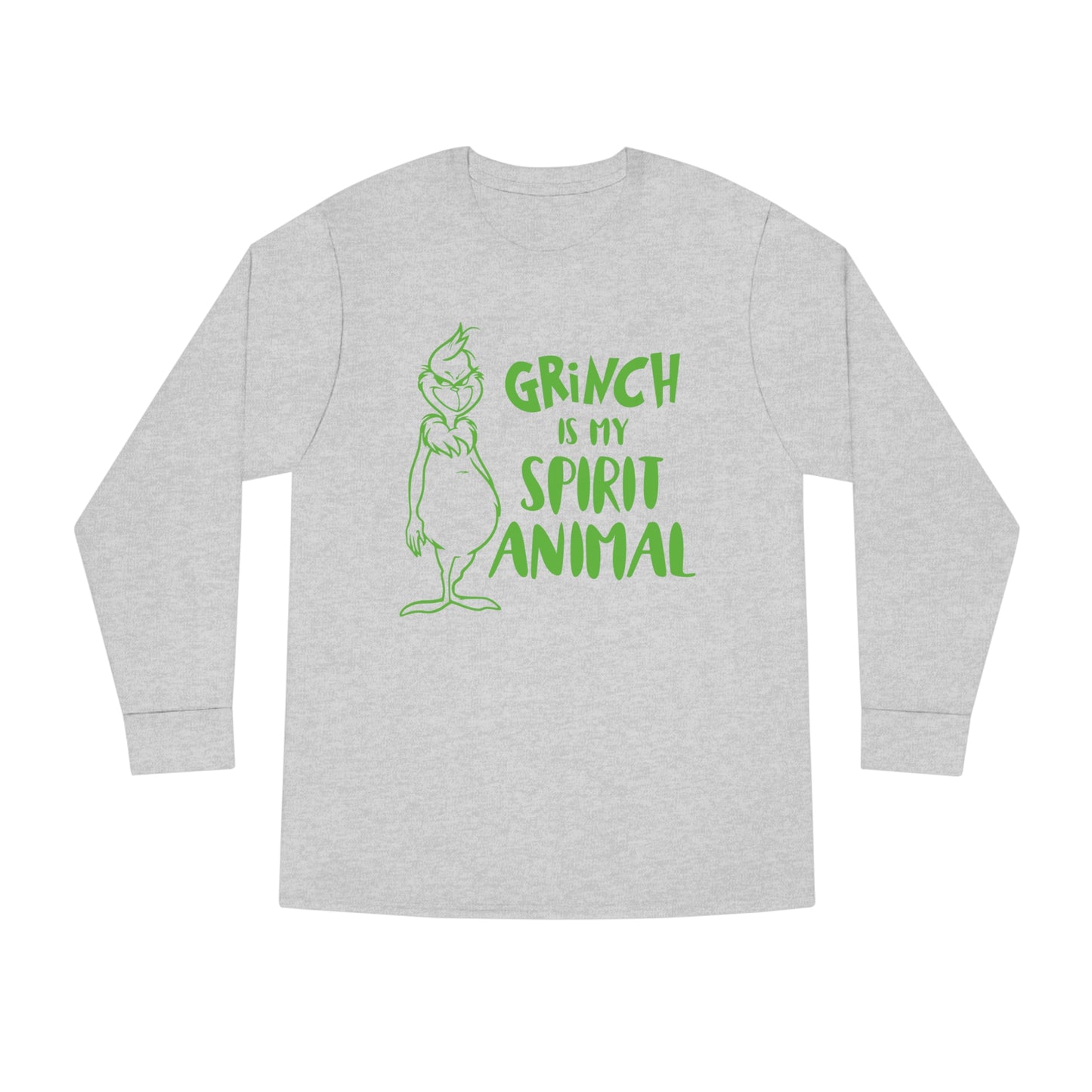 Grinch is My Spirit Animal Christmas Long Sleeve T-Shirt