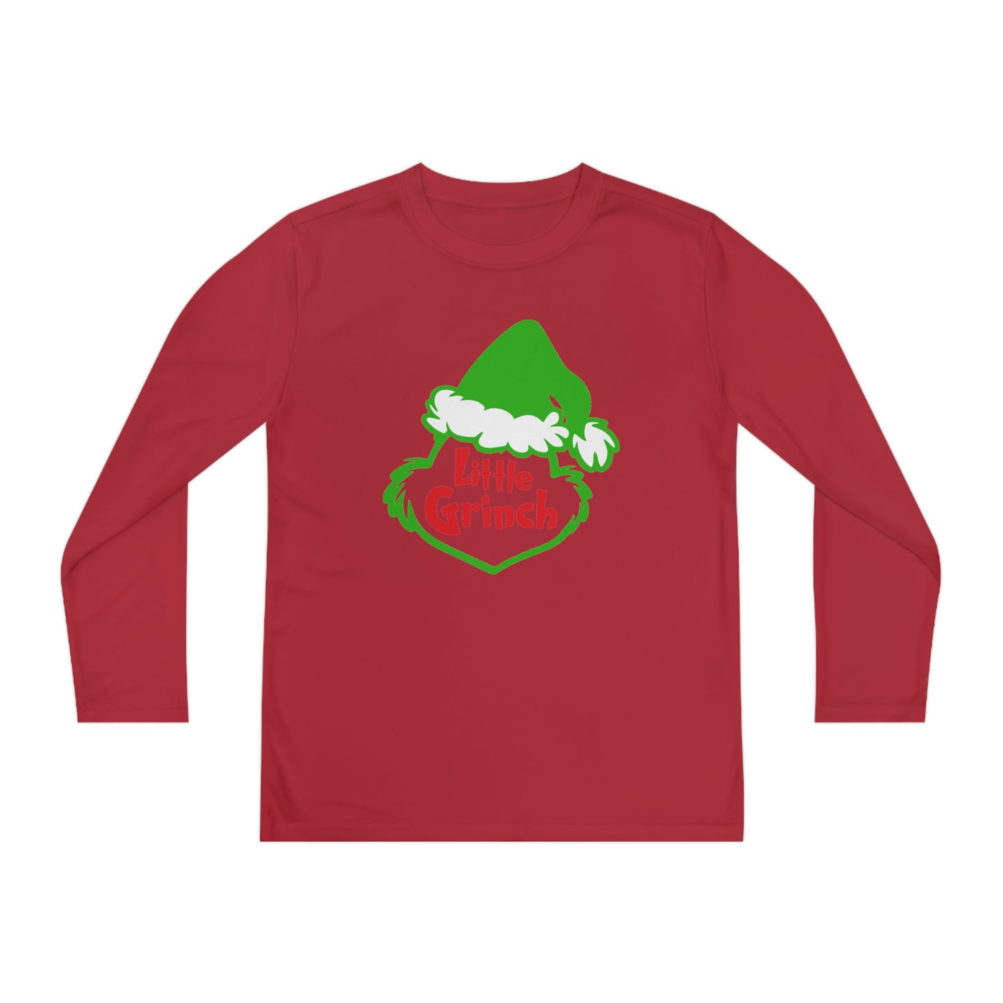 Little Grinch Christmas Youth Long Sleeve Tee