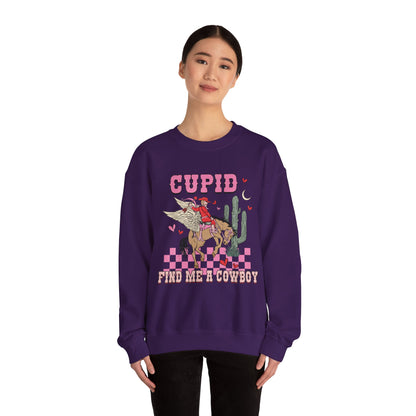 Cupid Find Me A Cowboy Valentine Sweatshirt