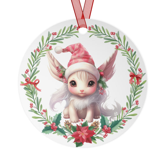 Christmas Unicorn 4 Ornament