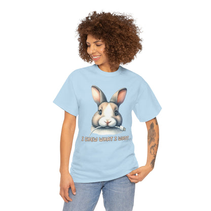 I Chew What I Want Rabbit Short Sleeve Tshirt