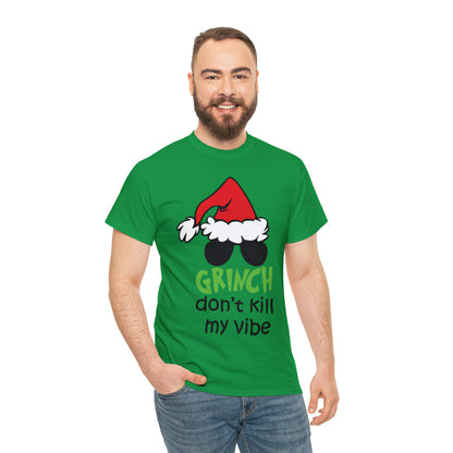 Grinch Don't Kill My Vibe Christmas Short Sleeve Tee